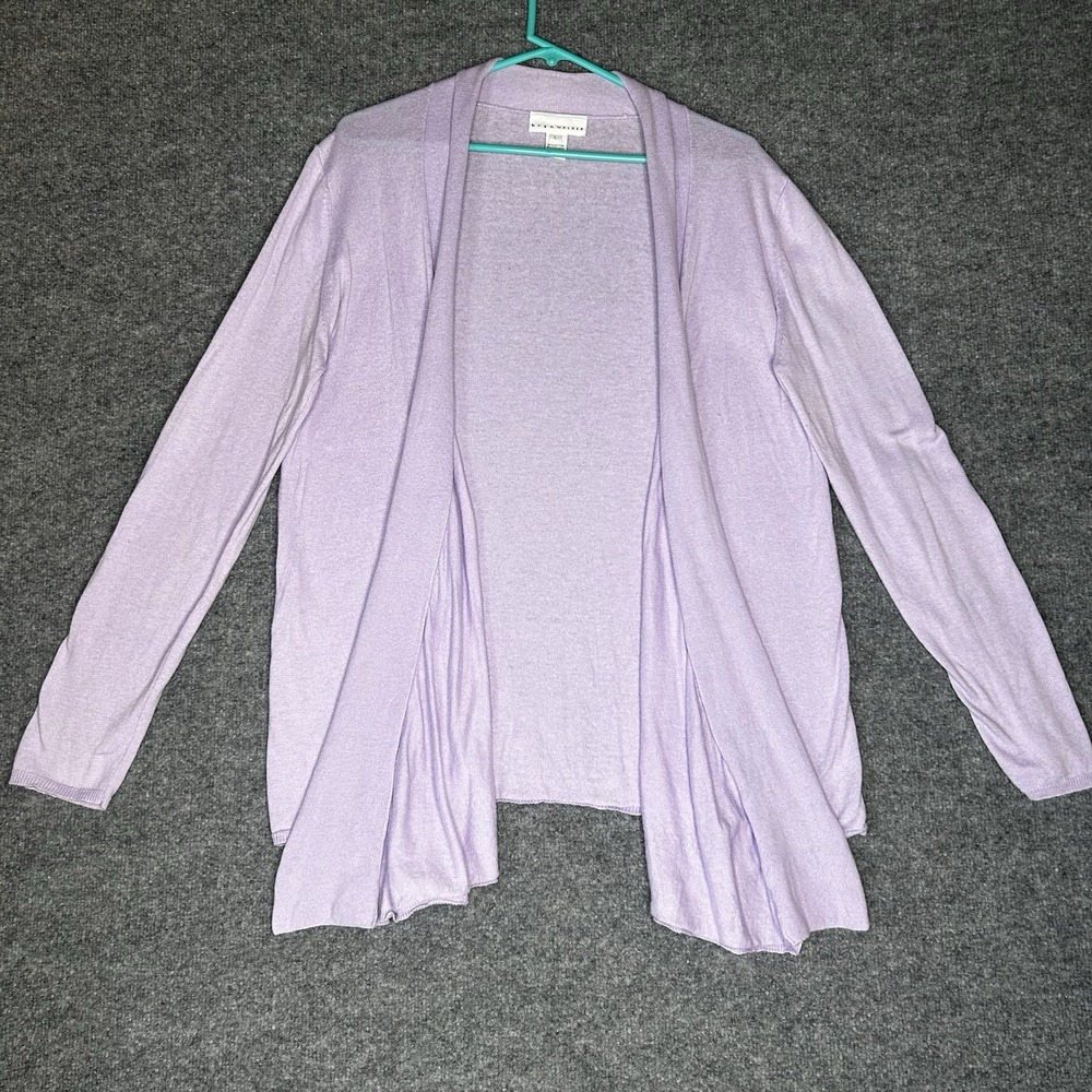 Bryn Walker Open Front Cardigan Womens Size Large‎ Light Purple